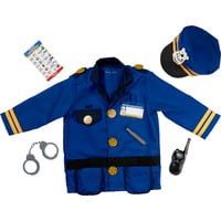 Spin Master PACK POLICIER COSTUME + ACCESSOIRES, Jeu de rôle Déguisement, Enfant, Unisexe, Uniforme, Police, Bleu, Jaune