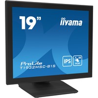 iiyama ProLite T1932MSC-B1S écran plat de PC 48,3 cm (19") 1280 x 1024 pixels Full HD LED Écran tactile Dessus de table Noir Moniteur Noir (Mat), 48,3 cm (19"), 1280 x 1024 pixels, Full HD, LED, 14 ms, Noir