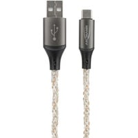 Ansmann Câble USB-A vers USB Type-C Noir/transparent