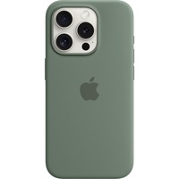 Apple Coque en silicone avec MagSafe pour iPhone 15 Pro, Housse/Étui smartphone Vert foncé