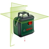 Bosch Advanced Level 360 Niveau de ligne 24 m 500-540 nm (< 10mW), Laser Cross Ligne Vert/Noir, 24 m, 0,4 mm/m, 4°, 4 s, horizontale/verticale, Vert