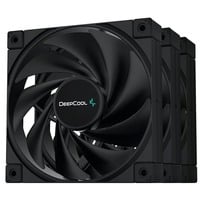 DeepCool FK120, Ventilateur de boîtier Noir, Connecteur de ventilateur PWM à 3 branches et 4 broches