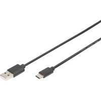 Digitus Câble de connexion USB 2.0 USB-A > USB-C Noir