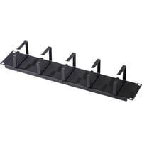 Digitus Panneau de gestion de câbles 19" avec supports en acier, Guide-câble Noir