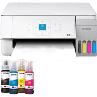 Epson EcoTank ET-2926, Imprimante multifonction Blanc, Jet d'encre, Impression couleur, 5760 x 1440 DPI, A4, Impression directe, Blanc