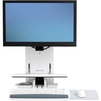 Ergotron StyleView Siège-Debout Levage Vertical, Support Blanc