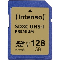 Intenso SDXC 128GB 128 Go UHS-I Classe 10, Carte mémoire 128 Go, SDXC, Classe 10, UHS-I, 90 Mo/s, Class 1 (U1)