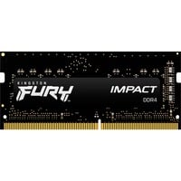 Kingston FURY FURY Impact module de mémoire 16 Go 1 x 16 Go DDR4 2666 MHz, Mémoire vive Noir, 16 Go, 1 x 16 Go, DDR4, 2666 MHz, 260-pin SO-DIMM, Noir