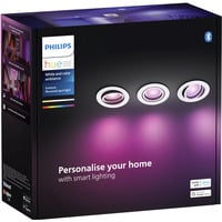 Philips Hue Spot encastrable White & Color Ambiance Centura lot de 3, Lumière LED Blanc