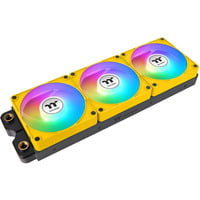 Thermaltake Ventilateur de refroidissement PC CT140 EX Reverse ARGB Sync Bourdon ventilateurs de boîtier Jaune, 3 pièces, 140 x 140 x 25 mm, PWM