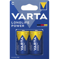 VARTA Pile Longlife Power LR14, C (Baby), Batterie 