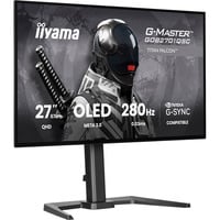iiyama G-Master GOB2701QSC-B1 OLED 27" Moniteur gaming Noir, 1x DisplayPort, 2x HDMI, 1x USB-C, 2x USB-A, 280 Hz