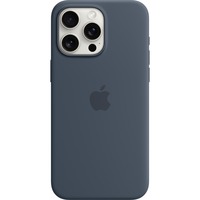 Apple Coque en silicone avec MagSafe pour iPhone 15 Pro Max, Housse/Étui smartphone Bleu foncé