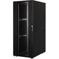 Digitus Armoire réseau de série Unique - 800 x 1 200 mm (lxp), Armoire informatique Noir, Rack autonome, 42U, 1000 kg, Noir