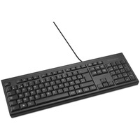 Kensington KB100 EQ Clavier filaire Noir, Layout FR, Taille réelle (100 %), Avec fil, USB, Clavier à membrane, AZERTY, Noir