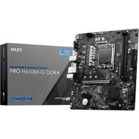 MSI PRO H610M-G DDR4 carte mère Intel H610 LGA 1700 micro ATX, Socket 1700 carte mère Intel, LGA 1700, Intel® Core™ i9, LGA 1700, DDR4-SDRAM, 64 Go