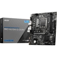 MSI PRO H610M-G DDR4 carte mère socket 1700 RAID, Gb-LAN, Sound, µATX