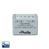 Shelly Shelly Wave PM Mini Z-Wave, Relais Gris