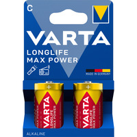 VARTA Pile Longlife Max Power LR14, C (Baby), Batterie 