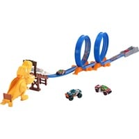 ZURU T-Rex Attack Playset, Circuit Metal Machines T-Rex Attack Playset, Ensemble véhicule et piste, 4 an(s), Métal, Plastique, Multicolore