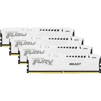 Kingston FURY 64 Go DDR5-6000 (4x 16 Go) mémoire vive Blanc, KF560C40BWK4-64, XMP 3.0