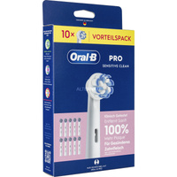 Procter & Gamble Oral-B Pro Sensitive Clean têtes de rechange pack de 10, Tête brosse à dent électrique Blanc