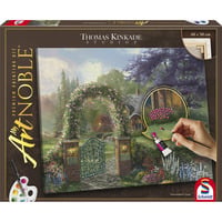 Schmidt Spiele My ArtNOBLE Thomas Kinkade - Hummingbird Cottage, Peinture 