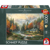 Schmidt Spiele Thomas Kinkade Studios: Soir d'automne au lac, Puzzle 