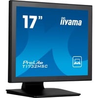 iiyama ProLite T1732MSC-B1SAG écran plat de PC 43,2 cm (17") 1280 x 1024 pixels Full HD LED Écran tactile Dessus de table Noir Moniteur Noir (Mat), 1x DisplayPort, 1x HDMI, 1x VGA, 43,2 cm (17"), 1280 x 1024 pixels, Full HD, LED, 5 ms, Noir