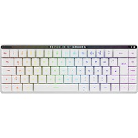 ASUS ROG Falchion RX Low Profile clavier Gaming USB + RF Wireless + Bluetooth QWERTZ Blanc Blanc, Layout DE, ROG RX Red, Avec fil &sans fil, USB + RF Wireless + Bluetooth, Interrupteur à clé optique, QWERTZ, LED RGB, Blanc