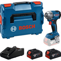 Bosch Clé à chocs sans fil GDS 18V-350 Professional, 18 Volts, Visseuse à choc Bleu