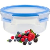 Emsa 508552 boîte hermétique alimentaire Rond Bol 0,85 L Transparent 1 pièce(s) Transparent/Bleu, Bol, Rond, 0,85 L, Transparent, Polypropylène (PP), Élastomère thermoplastique (TPE), Allemagne