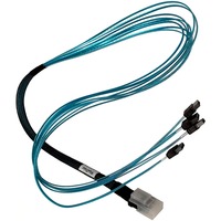 HighPoint INT-MS-1M4SC câble SATA 1 m 4 x SATA 15 broches Noir, Bleu, Adaptateur Noir, 1 m, SATA I, 4 x SATA 15 broches, Mâle, Noir, Bleu, Droit