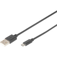 Digitus Câble de connexion USB 2.0 USB-A (mâle) > Micro-USB (mâle) Noir