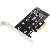 Digitus M.2 NGFF / NVMe SSD PCI Express 3.0 (x4), Carte d'interface 