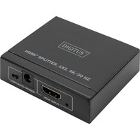 Digitus Répartiteur HDMI 4K, 1x2, Repartiteur HDMI Noir