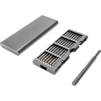 Digitus Set de tournevis pour mécanicien de précision, Set d'embouts de vissage Gris
