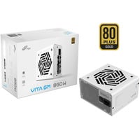 FSP VITA GM unité d'alimentation d'énergie 20+4 pin ATX ATX Blanc alimentation modulaire 850 watt Blanc, 4x PCIe, 850 W, 100 - 240 V, 50/60 Hz, 11-5.5 A, Actif, 100 W