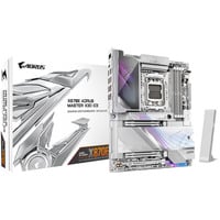 GIGABYTE X870E AORUS MASTER X3D ICE carte mère socket AM5 Argent/Blanc, RAID, 5 Gb-LAN, 10 Gb-LAN, WLAN, BT, Sound, ATX