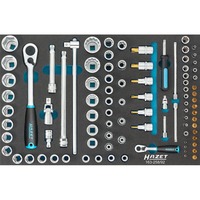 Hazet Set de clés à douille 163-258/92, 1/4" et 1/2", Set d'outils 