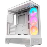 NZXT S5 RGB boîtier midi tower Blanc | 2x USB-A | 1x USB-C | RGB | Verre trempé