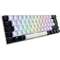 Sharkoon SGK50 S4 clavier FR sans fil +USB QWERTY Portuguais Blanc Blanc, Layout PT, Kailh Red, 60%, 60%, FR sans fil +USB, QWERTY, LED RGB, Blanc