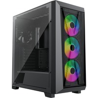 Xilence XILENT X X912.ARGB boîtier midi tower Noir | 2x USB-A | 1x USB-C | RGB | Verre Trempé