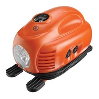 BLACK+DECKER ASI200 compresseur pneumatique Allume-cigare, Pompe à air Orange/Noir, 8,27 bar