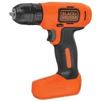 BLACK+DECKER BDCD8 Sans clé Noir, Orange, Perceuse/visseuse Orange/Noir, Perceuse à poignée pistolet, Sans clé, 1 cm, 2 cm, 1 mm, 400 tr/min