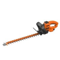 BLACK+DECKER BEHTS301, Taille-haies Orange/Noir, Avec lame de scie supplémentaire pour une capacité de coupe accrue