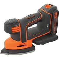 BLACK+DECKER Batterie Mouse delta sander BDCDS18, Ponceuses de détails Orange/Noir, Batterie incluse