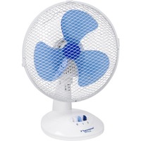 Bestron DDF27W ventilateur Bleu, Blanc Blanc/Bleu, Ventilateur à lame domestique, Bleu, Blanc, Table, 27 cm, 75°, Boutons