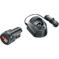 Bosch 1 600 A01 L3D batterie et chargeur d’outil électroportatif Ensemble de batterie et de chargeur, Bundle Noir, Ensemble de batterie et de chargeur, Lithium-Ion (Li-Ion), 1,5 Ah, 12 V, Bosch, Noir