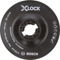 Bosch 2 608 601 716 accessoire pour meuleuse d'angle Assiette-support, Patin de ponçage Assiette-support, 12,5 cm, Bosch, Noir, 12250 tr/min, Plastique